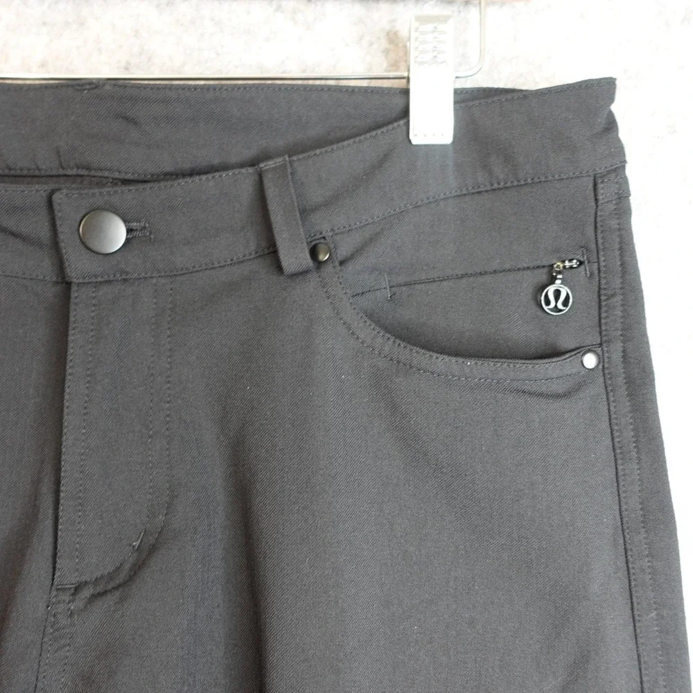 Lululemon‎ ABC Pants Mens 32x26 Black Slim 5 Pocket Warpstreme Commuter Trousers